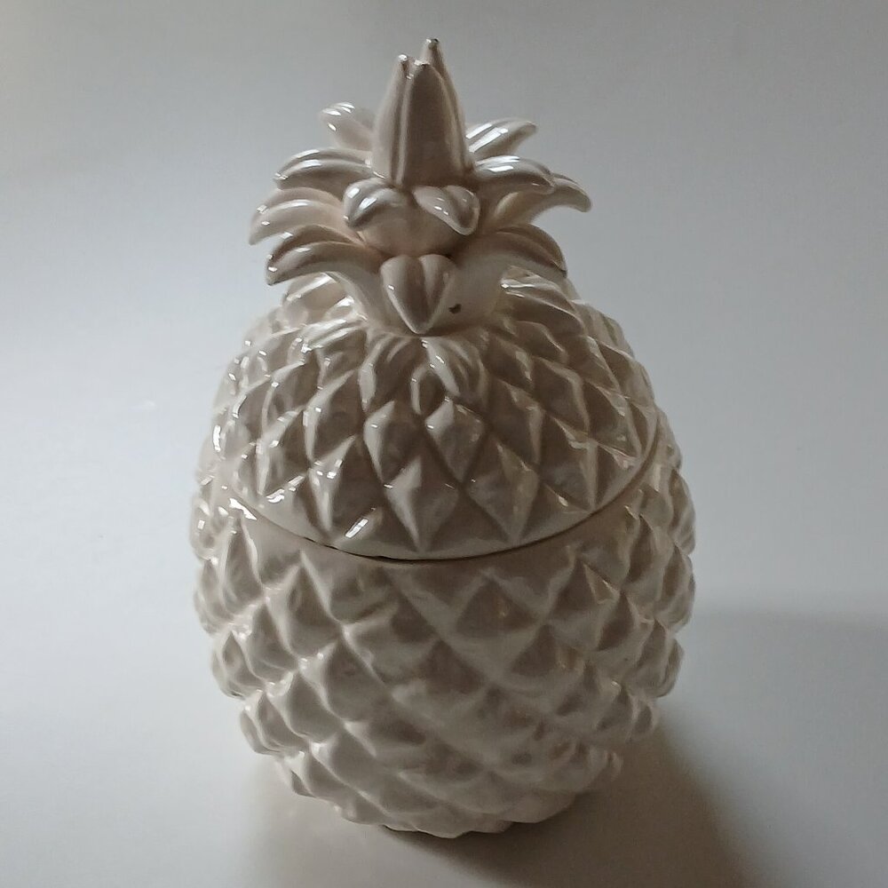 Pineapple ceramic container